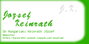 jozsef keinrath business card